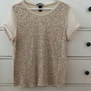 H&M Size M Sequin Top